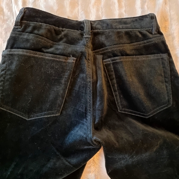 Gap black velvet jeans - Picture 3 of 8